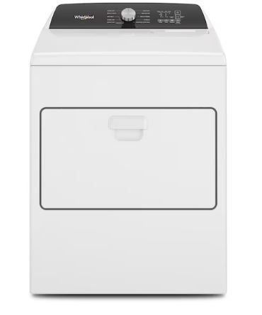 Photo 1 of Whirlpool 7-cu ft Electric Dryer (White)
