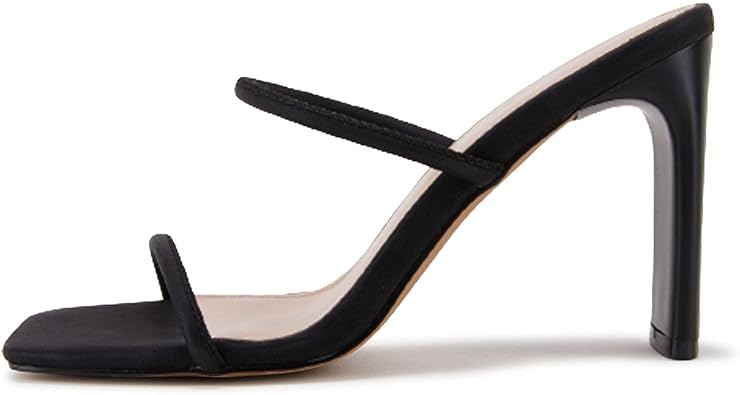Photo 1 of 9 1/2 Women Double Straps Heel Sandals Square Open Toe Party Dress Shoes