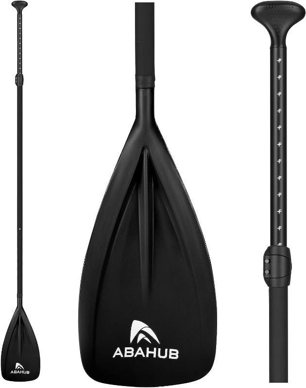 Photo 1 of Abahub SUP Paddle - 3 Piece Adjustable Paddles - Lightweight Stand-up Paddle Oars for Paddleboard, Adjustable Aluminum Alloy Shaft 68" - 84", 