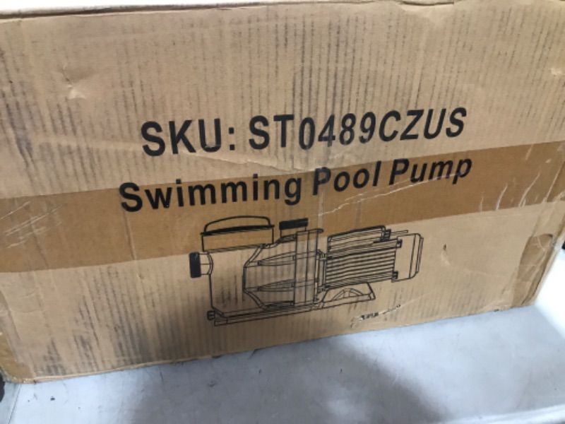 Photo 4 of Anbull 1.5HP Swimming Pool Pump, 1100W In/Above Ground Pool Pump with 59.05'' Electric Cord, High Efficiency and Low Noise, Apply to Water Circulation in Filtration System (110-120V/60HZ) SPP-1.5HP