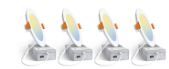 Photo 1 of Amico 4 Pack 6 Inch 5CCT Ultra-Thin LED Recessed Ceiling Light with Junction Box, 2700K/3000K/3500K/4000K/5000K Selectable, 12W Eqv 110W, Dimmable Can-Killer Downlight, 1050LM High Brightness - ETL 5000k/4000k/3500k/3000k/2700k - 5cct White 6 Inch