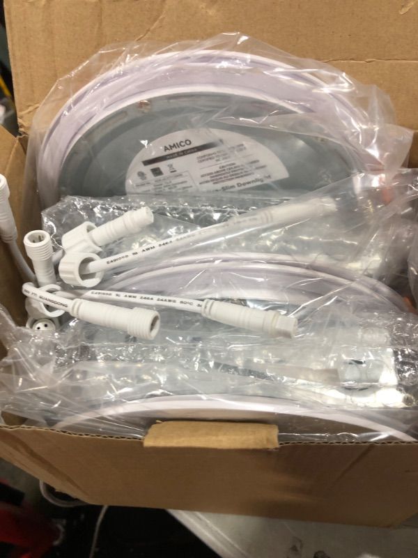 Photo 1 of Amico 4 Pack 6 Inch 5CCT Ultra-Thin LED Recessed Ceiling Light with Junction Box, 2700K/3000K/3500K/4000K/5000K Selectable, 12W Eqv 110W, Dimmable Can-Killer Downlight, 1050LM High Brightness - ETL 5000k/4000k/3500k/3000k/2700k - 5cct White 6 Inch