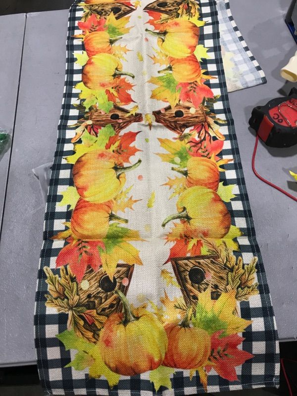 Photo 1 of fall table runner 