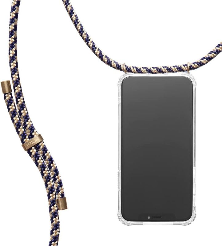Photo 1 of KNOK CASE Lanyard Crossbody Phone Compatible with iPhone 14 Pro TPU case with Strap Mobile Neck Holder (Majestic)