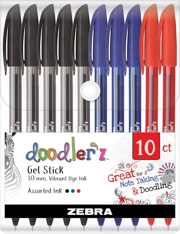 Photo 1 of Zebra Pen Doodler'z Gel Stick Pens