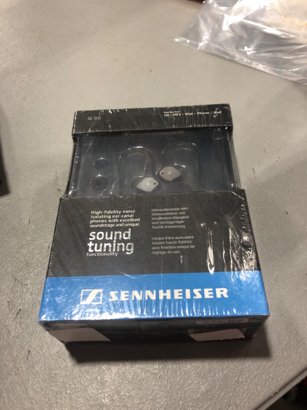 Photo 2 of Sennheiser IE 80 S Adjustable Bass earbud Headphone, Black