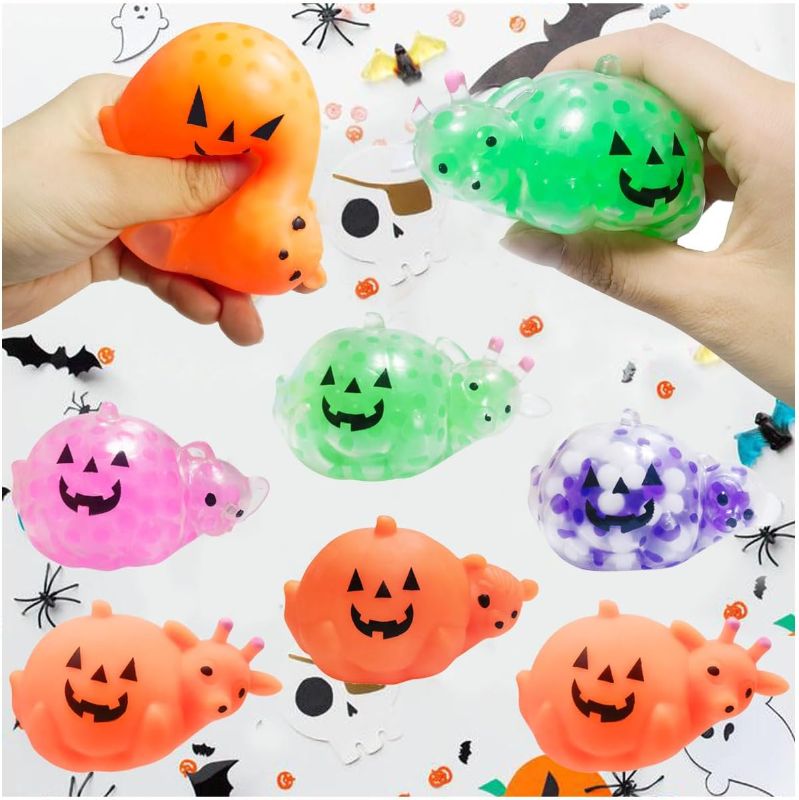 Photo 1 of 12 Pcs Halloween Animal Sensory Stress Ball Pack for Kids Girls Boys (Halloween2) 