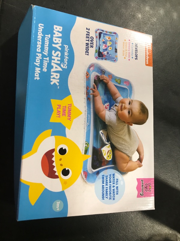 Photo 2 of Baby Shark Tummy Time Water Filled Play Mat – Infant Toys to Help Learn How to Crawl – Baby Shark Official