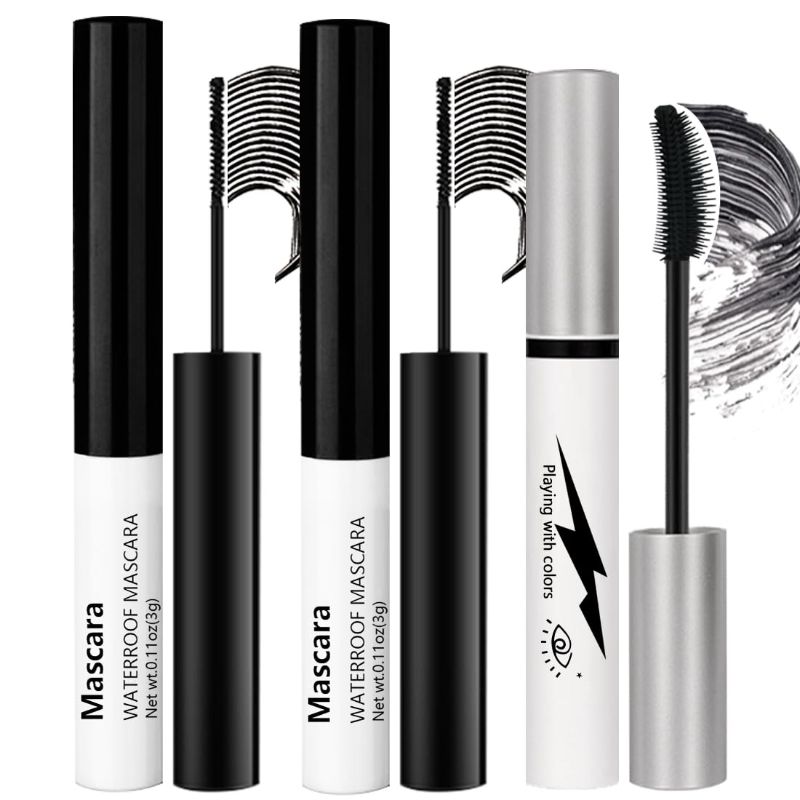 Photo 1 of 3 Classic Everyday Mascaras, Volume and Length, Waterproof and Lastes All Day,[3-in-1] Mascara *3; Black #-0831003
