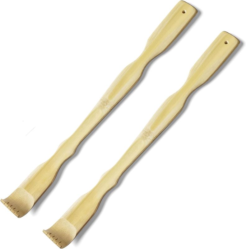 Photo 1 of 2 PCS Self-Therapeutic Bamboo Back Scratchers (17 inches)