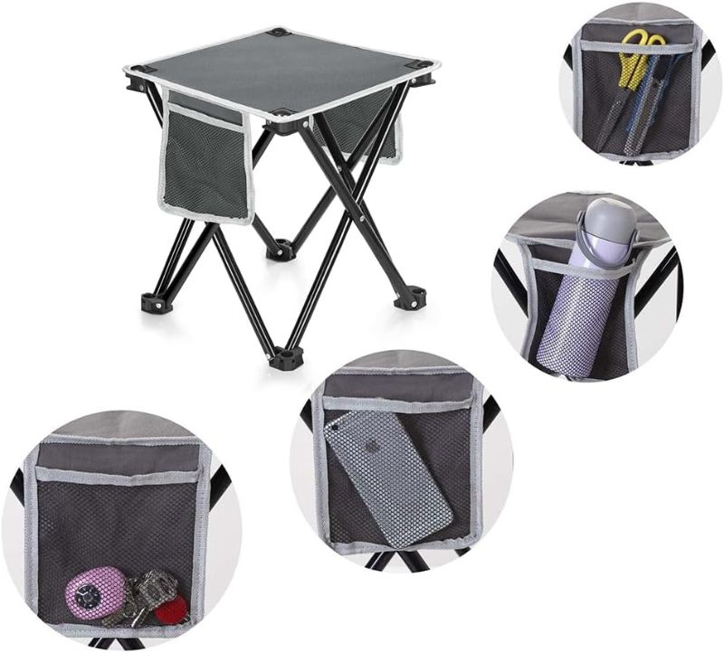 Photo 1 of  Camping Stool, 13.8 Inch Portable Folding Stool for Outdoor Walking Hiking Fishing 400 LBS Capacity with Carry Bag
