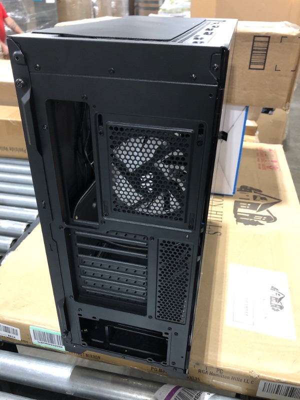 Photo 3 of KEDIERS PC Case Pre-Install 7 PWM ARGB Cases Fans, E-ATX Mid Tower Gaming Case with Opening Tempered Glass Side Panel Door, Mesh Computer Case,Black,C710