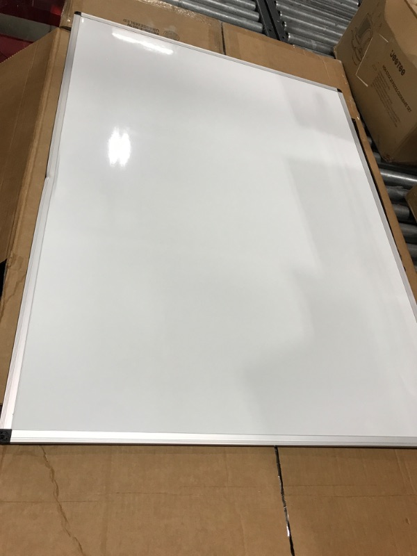 Photo 3 of VIZ-PRO Magnetic Whiteboard/Dry Erase Board, 48 X 36 Inches, Silver Aluminium Frame
