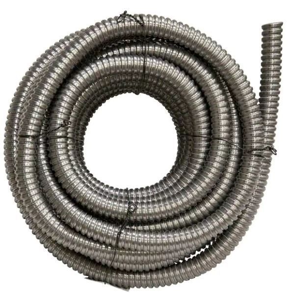 Photo 1 of 1 in. x 50 ft. Flexible Aluminum Conduit