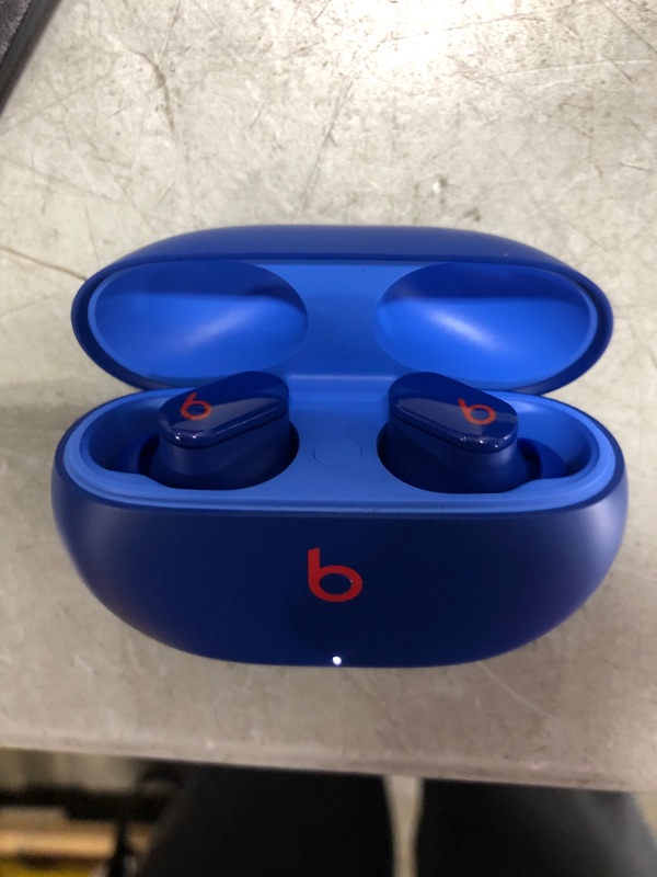 Photo 3 of Beats Studio Buds - True Wireless Noise Cancelling Earbuds - Compatible with Apple & Android, Built-in Microphone, IPX4 Rating, Sweat Resistant Earphones, Class 1 Bluetooth Headphones - Ocean Blue