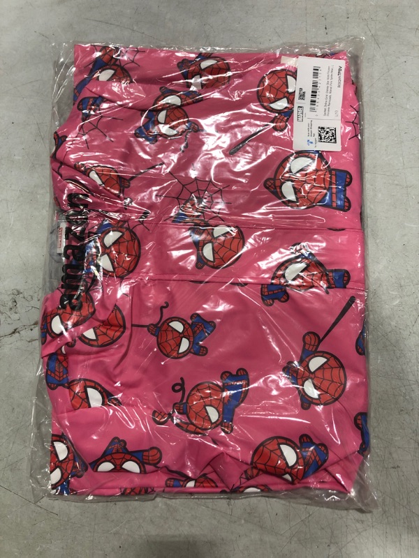 Photo 1 of Amazon Essentials Disney | Marvel | Star Wars | Frozen | Princess Girls and Toddlers' Raincoat (Previously Spotted Zebra) Large Pink Marvel Spider-man