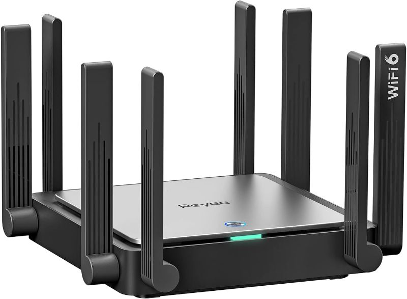 Photo 1 of Reyee WiFi 6 Router AX3200 Wireless Internet High Speed Smart Router with 8 Omnidirectional Antennas, Dual Band Gigabit Computer Router Mesh Support for Homes up to 3000 Sq. ft. - E5