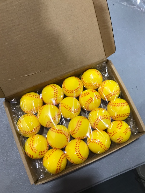 Photo 1 of 18pk mini foam baseballs