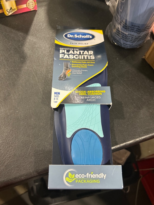 Photo 1 of Dr. Scholl’s Plantar Fasciitis Pain Relief Orthotics for Men's Trim to Fit: 8-13 Men's Size 8-13 1 Pair (Pack of 1)