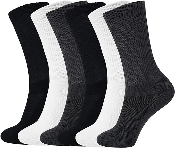 Photo 1 of +MD 6 Pack Soft Mens and Womens Bamboo Crew/Low Cut Socks Smell Control Cushioned Dress Casual Socks
SIZE 10-13 