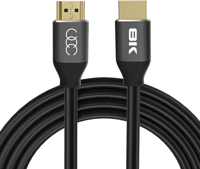 Photo 1 of HDMI Cable 10 ft - 8K Resolution UHD 2.1b Ready - Supports Ethernet Ultra HDR Video HD Bandwidth 48Gbps - Audio Return Channel - 10 Feet High Speed HDMI Cable 