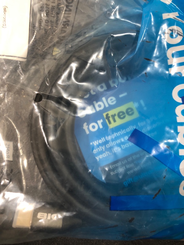 Photo 1 of HDMI Cable 10 ft - 8K Resolution UHD 2.1b Ready - Supports Ethernet Ultra HDR Video HD Bandwidth 48Gbps - Audio Return Channel - 10 Feet High Speed HDMI Cable … 8K 10ft
