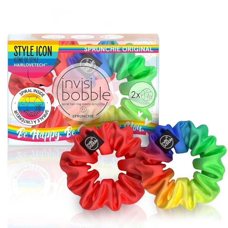 Photo 1 of 2 pack - invisibobble Sprunchie Spiral Hair Ring - 2 Pack, Be You - Athleisure Duo - Scrunchie Stylish Bracelet, Strong Elastic Grip Coil Accessories for Women - Gentle for Girls Teens and Thick Hair
