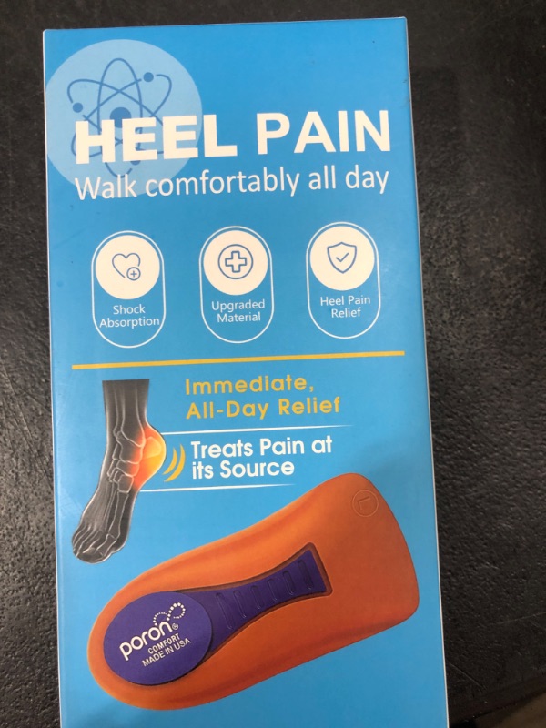 Photo 2 of Plantar Fasciitis Heel Cup for Heel Pain Max Shock Absorption Inserts for Knee, Back for Women and Men Heel Pain Relief ((Yellow Pad) W 6-11.5 / M 4.5-9.5) (Color 1, W 12-14 / M 10-14.5) Color 1 W 12-14 / M 10-14.5