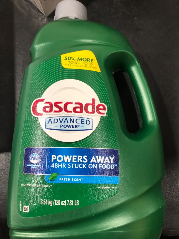 Photo 2 of Cascade Advanced Power Liquid Machine Dishwasher Detergent with Dawn, 125-Fl. Oz, Plastic Bottle (125 Fl Oz) 125 Ounce (Pack of 1)