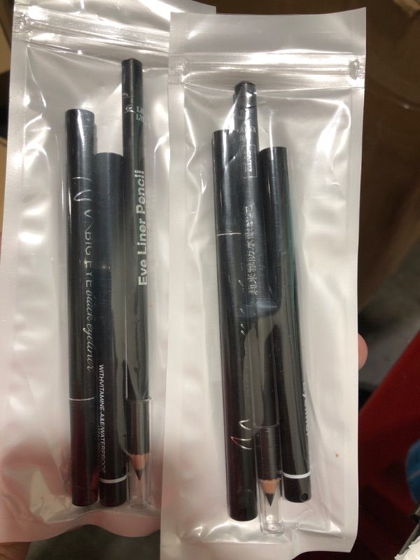 Photo 2 of 2 PACK ETEDES 3 Different Precision Eyeliners,Waterproof,Smudge Proof,[3-in-1] Eyeliner *3;Black 
