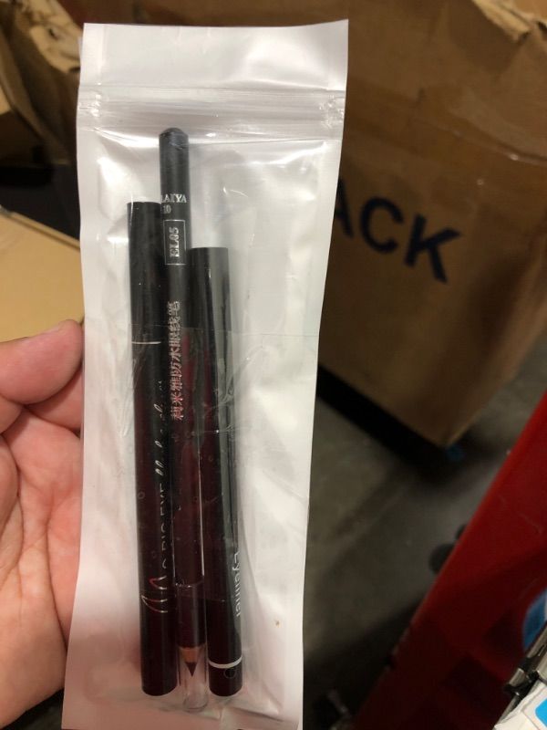 Photo 1 of 2 PACK ETEDES 3 Different Precision Eyeliners,Waterproof,Smudge Proof,[3-in-1] Eyeliner *3;Black 