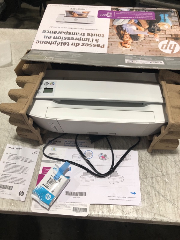 Photo 2 of HP - Small All-in-One Printer - Deskjet 3755