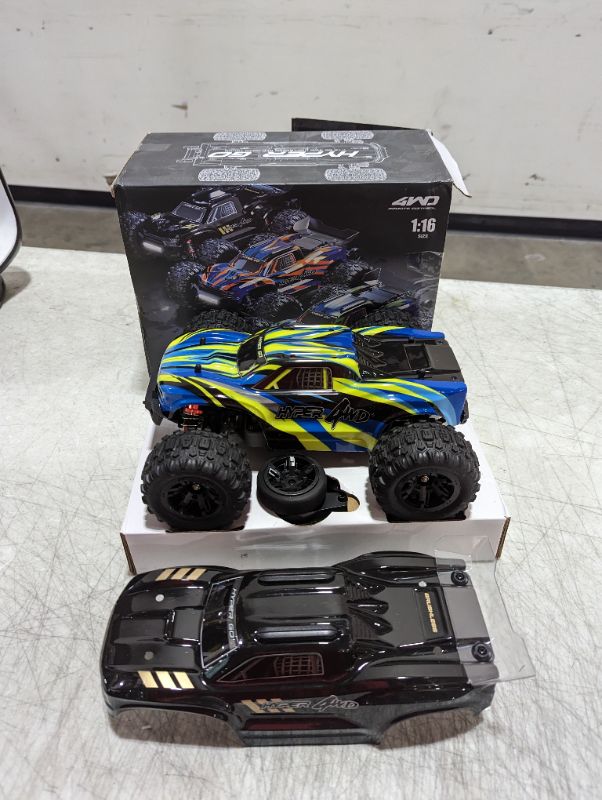 Photo 2 of HYPER GO H16BM 1:16 4X4 RTR Brushless Fast RC Cars for Adults, Max 42mph Hobby Electric Off-Road Jumping RC Trucks, RC Monster Trucks Oil Filled Shocks Remote Control Car with 2 Batteries for Boys