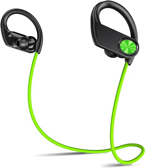 Photo 2 of ZZN Bluetooth Running Headphones, Wireless Waterproof IPX7 Earbuds with Earhooks,Sport Earbuds in Ear,16H Playtime Sweatproof Headphones for Gym Running Workout, Comfortable Ear Hook 
