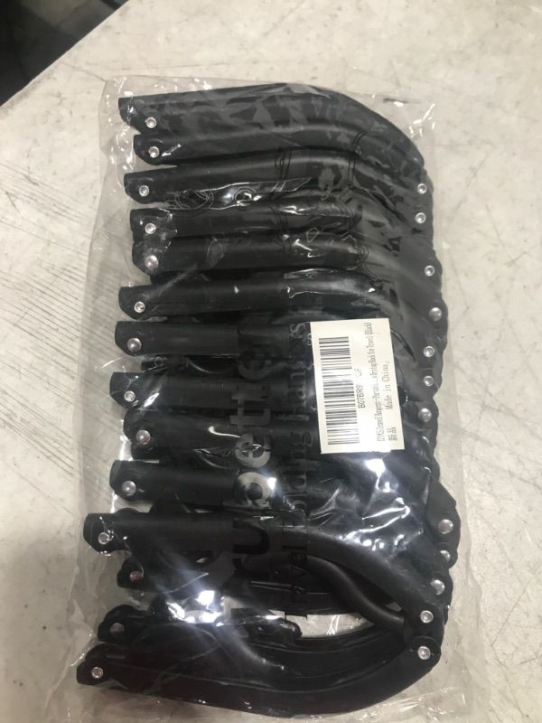 Photo 1 of 12 PCS Travel Hangers - Portable Folding Clothes Hangers Travel Accessories Foldable Clothes Drying Rack for Travel (Black)