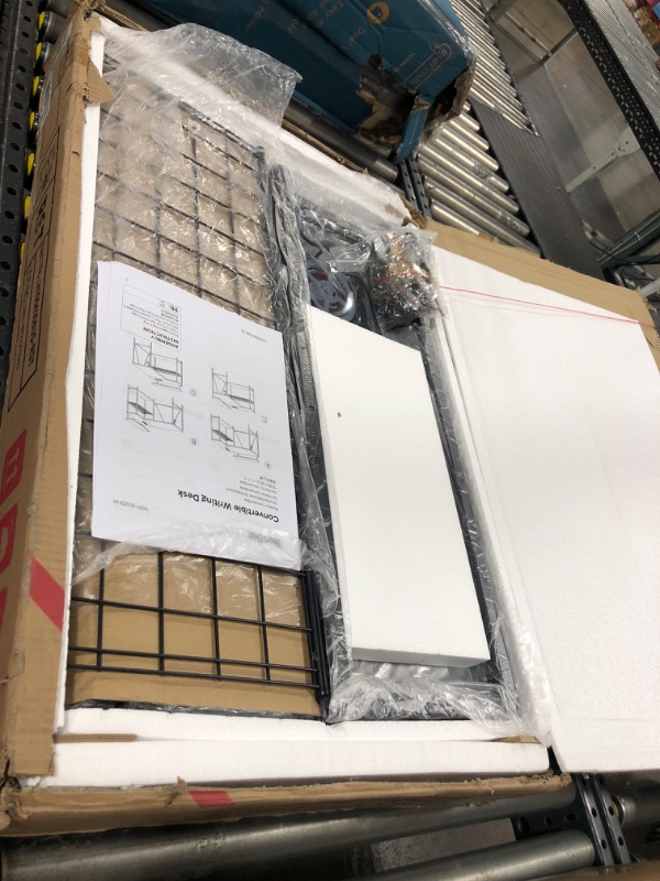 Photo 1 of Bestier Small L Shaped Desk with Charging Port & LED Strip,Modern Computer Desk with Reversible Storage Shelves,Corner Desk with Hooks for Bedroom Office Studio Workstation,Rustic Brown 42 inch Rustic Brown