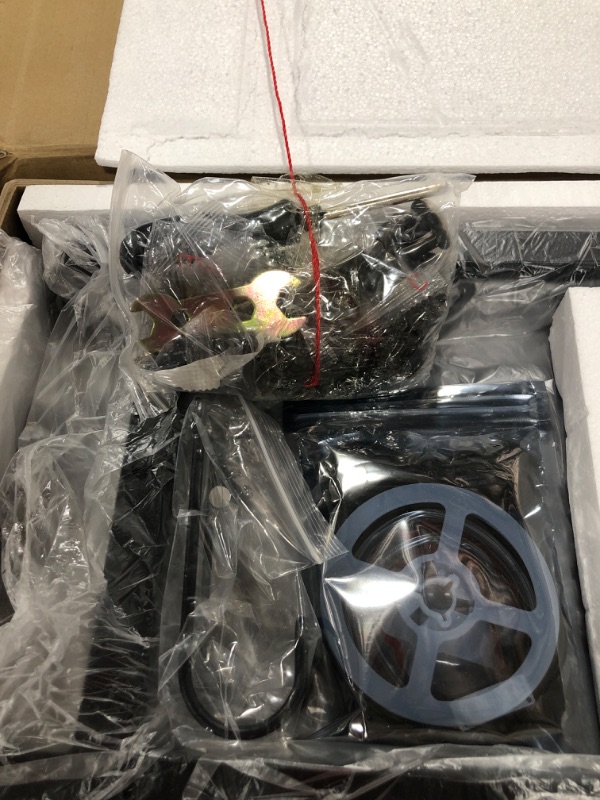 Photo 1 of Bestier Small L Shaped Desk with Charging Port & LED Strip,Modern Computer Desk with Reversible Storage Shelves,Corner Desk with Hooks for Bedroom Office Studio Workstation,Rustic Brown 42 inch Rustic Brown