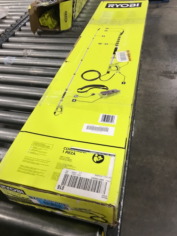 Photo 6 of RYOBI 18 ft. Extension Pole with Brush for Pressure Washer RY31EP26