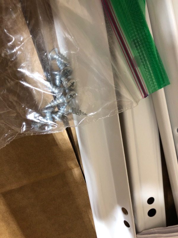 Photo 3 of Prime-Line R 7212 Drawer Slide Kit – Replace Drawer Track Hardware – Self-Closing Design –Fits Most Bottom/ Side-Mounted Drawer Systems –19-3/4” Steel Tracks, Plastic Wheels, White 1 Pair (2 LH, 2 RH) 19-3/4 in.