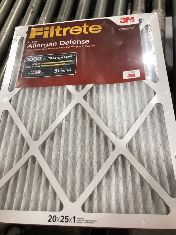 Photo 2 of 3M Filtrete Allergen Defense Filter AD03-2PK-6E-NA, MPR 1000, 20 in x