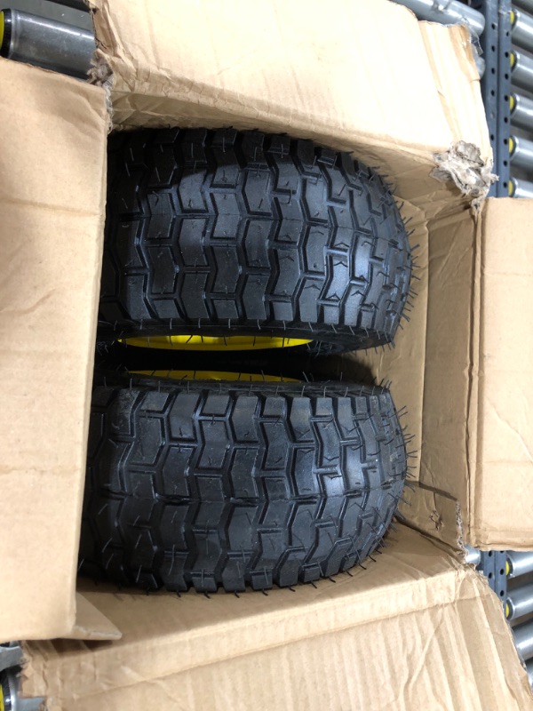 Photo 2 of 4.10/3.50-4 tire and Wheel Flat Free,10" Solid Tire Wheel with 5/8" Bearings,2.1" Offset Hub,for Gorilla Cart,Garden Carts,Dolly,Trolley,Dump Cart,Hand Truck/Wheelbarrow/Garden Wagon(2-Pack)