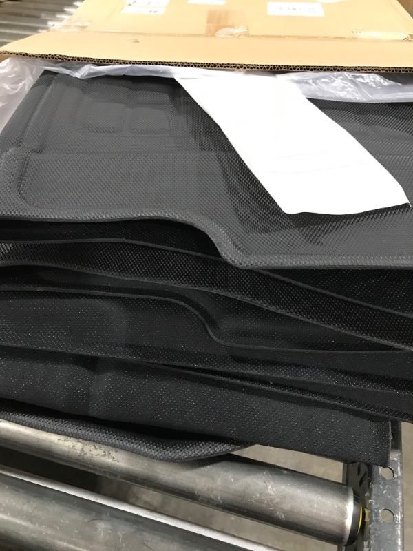 Photo 2 of CreeKT 2023 2022 2021 Tesla Model 3 Floor Mats Full Set All Weather Model 3 Floor Trunk Cargo Mats Liners , 6 Pieces Premium Mats Floor Front Rear Frunk Carpet for Tesla Model 3 Accessories 2021-2023 2021 2022 2023 Model 3 Full Set Mats