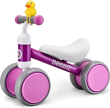 Photo 1 of Baby Balance Bike Toys for 1 Year Old Gifts Boys Girls 10-24 Months Kids Toy Toddler Best First Birthday Gift Children Walker No Pedal Infant 4 Wheels Bicycle … (Purple)
