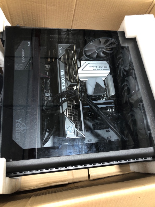 Photo 2 of YEYIAN ODACHI Gaming Desktop Computer, AMD Ryzen 9 7950X, GeForce RTX 4090, 32GB DDR5 5600MHz RAM, 2TB M.2 SSD + 2TB HDD, Liquid Cooler VR Ready Gaming PC, 1000W Platinum PSU, USB-C 3.2, Win 11 Home Ryzen 9 7950X | RTX 4090