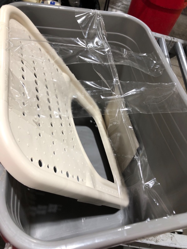 Photo 1 of Amazon Basics Nonstick Top-Entry Cat Litter Box with Filter Lid, Large Large Nonstick Top-Entry