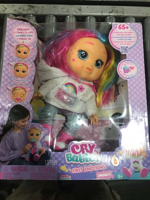 Photo 2 of Cry Babies First Emotions Dreamy Interactive Baby Doll with 65+ Emotions and Baby Sounds, Girls & Kids Age 3+, Multi