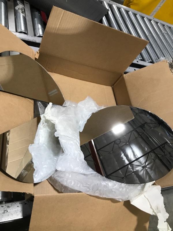 Photo 1 of 12 INCH ROUND MIRROR AND 2 HALVES