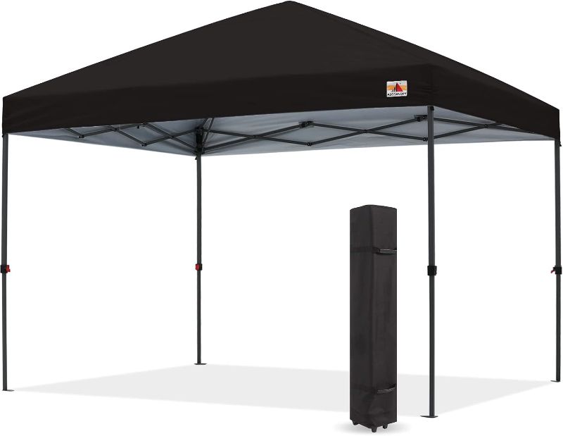 Photo 1 of ABCCANOPY Durable Easy Pop up Canopy Tent 10x10 Black & US Weight Tailgater Canopy Weights black 10x10 basic Canopy Tent