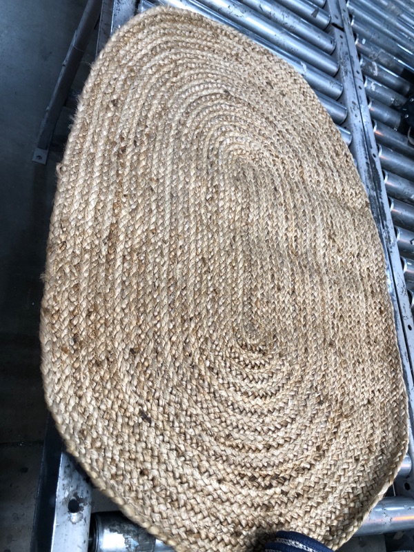 Photo 1 of 2' x 3' woven oval rug 