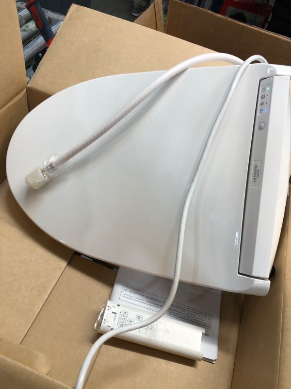 Photo 3 of ****NON REFUNDABLE NO RETURNS SOLD AS IS***
***PARTS ONLY***TOTO SW3036R#01 WASHLET K300 Electronic Bidet Toilet Seat, Cotton White Cotton White Self Cleaning Wand with EWATER